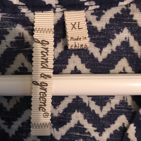 Grand & Greene Chevron Blouse - Picture 3 of 3